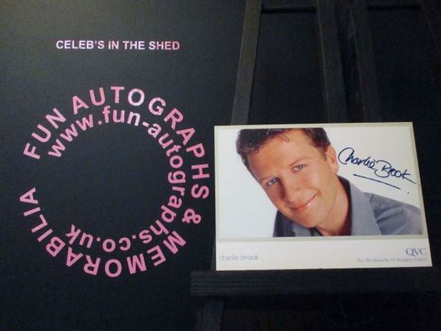 Charlie Brook Original Pre-Print QVC Cast Card