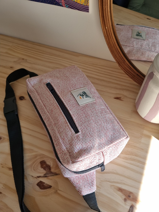 Banane rectangle rouge/blanc