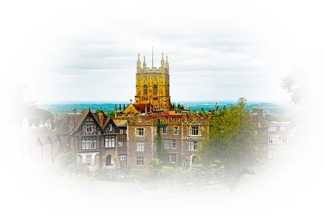 Malvern Priory View
