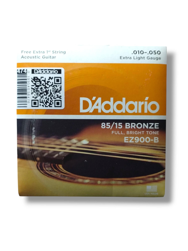 474 - Encordoamento Cordas Violão 0.10 Aço EZ900-B Daddario 