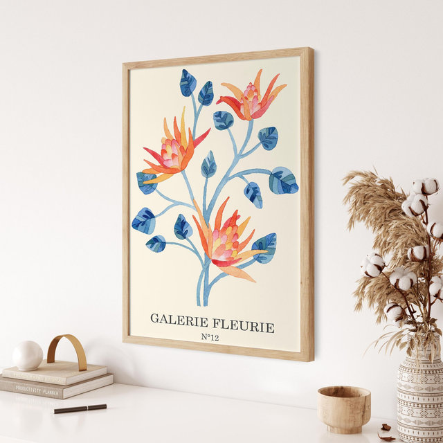 Illustration Print - Galerie fleurie n°12