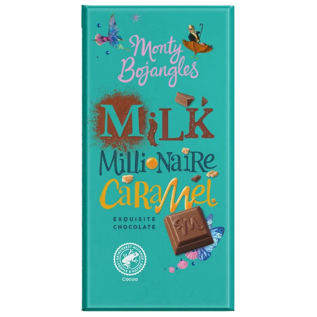Monty Bojangles Millionaire Caramel Milk Chocolate 150g