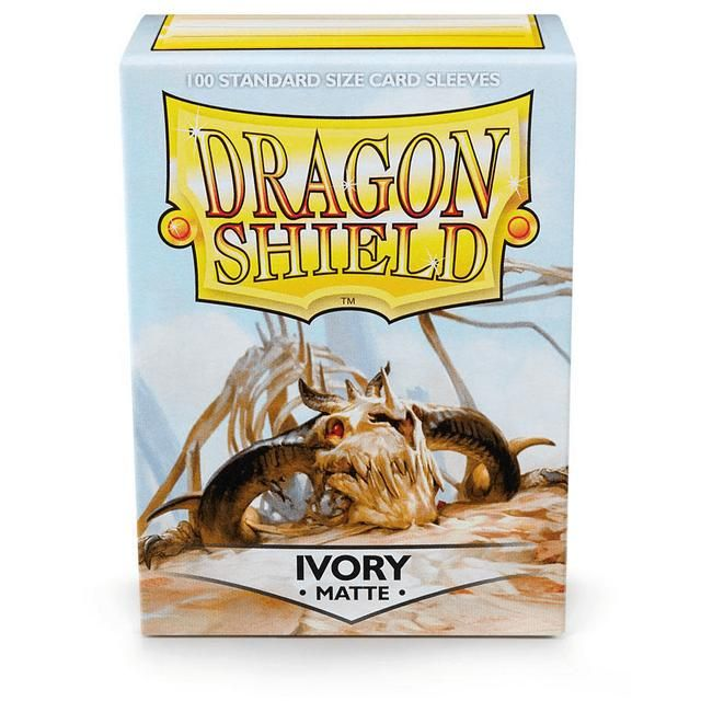 Dragon Shield Standard Size Card Game Sleeves Box - Matte Ivory