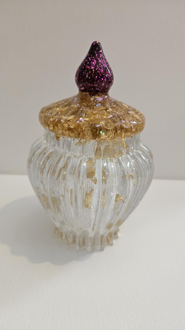 Handmade Resin Trinket Jar
