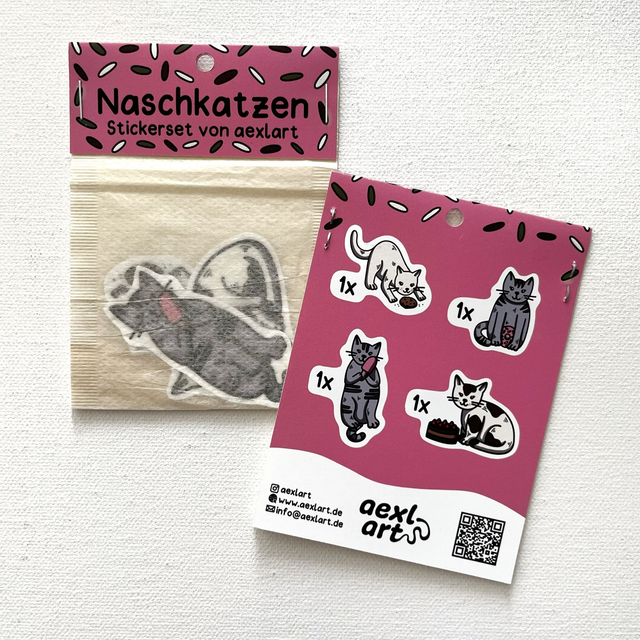 ​Stickerset Naschkatzen