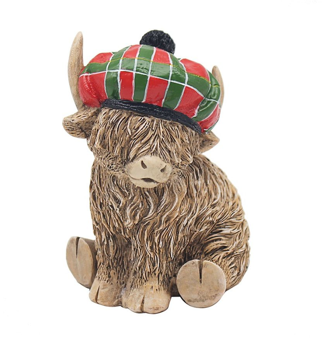 Highland cow with tartan hat & Solid limbs