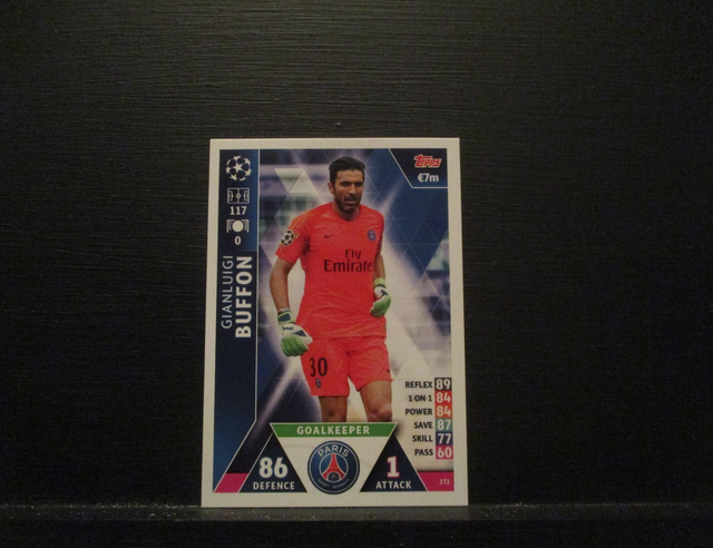 Gianluigi Buffon - UEFA Champions League Match Attax 2018/19 Original Trading Card #272