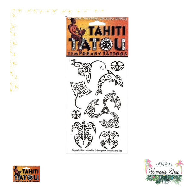 Tattoo animaux T48 motifs marquisiens