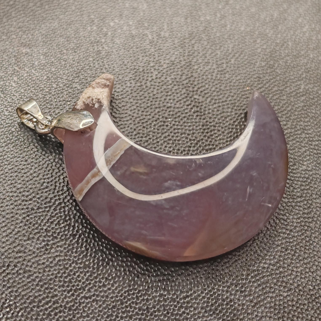 Pendentif améthyste chevron 