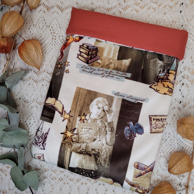 Pochette Doublée pour broché - Luna - Terracotta