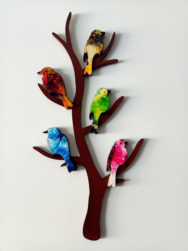BRANCH WITH BIRDS 40CM