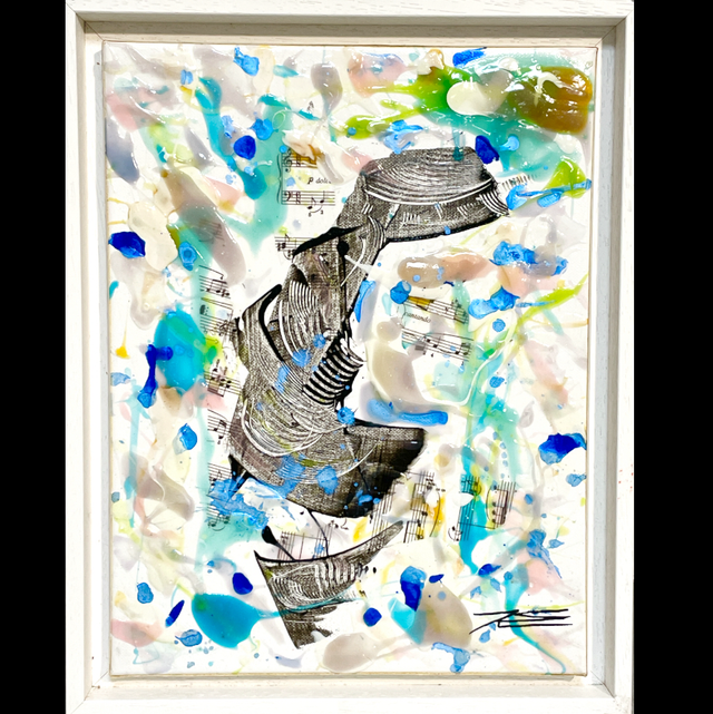 Pensée créative - 27x35cm - avec encadrement - 2017