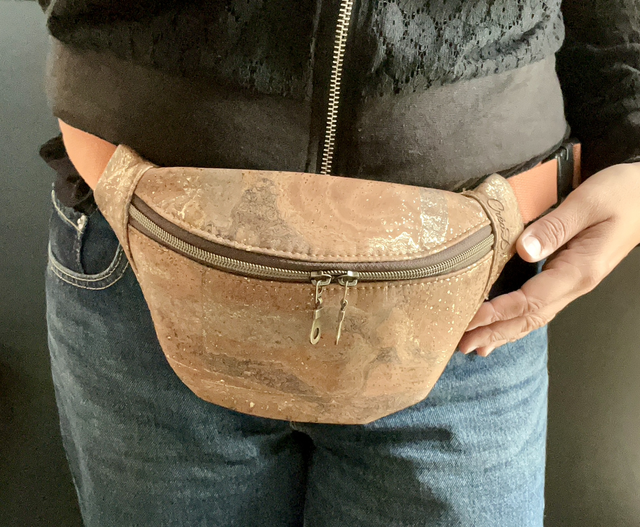 Sac banane taille S « brique doré »