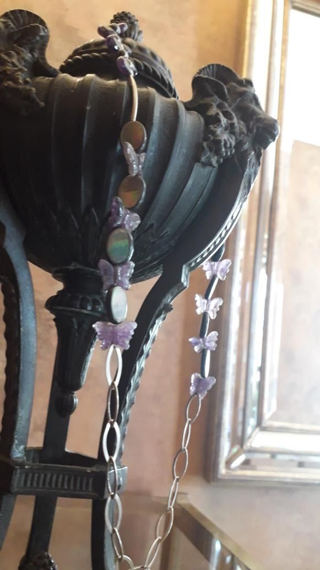 Collier améthyste, hématite, nacre, argent 925