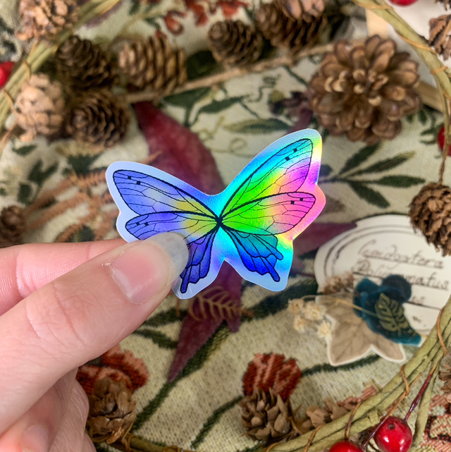 Sticker Holographique - Fée Papillon
