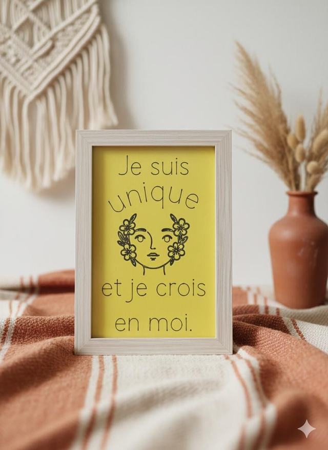 Cadre citation, je suis unique.