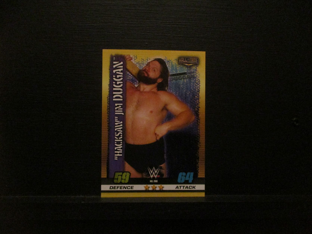 "Hacksaw" Jim Duggan - Hall Of Fame Slam Attax 10th Edition Original Trading Card #260