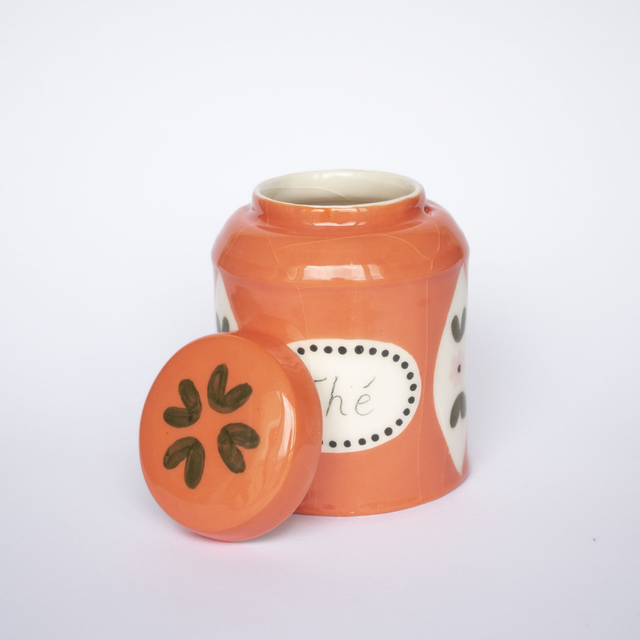 Boîte à thé coquelicot