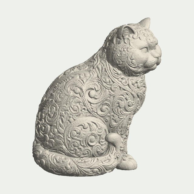 Sitting British Shorthair Cat Statue