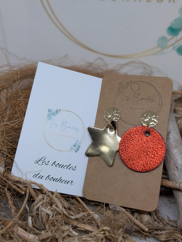 Boucles d'oreilles Asymétrique as009