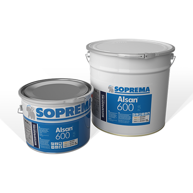 SOPREMA ALSAN 600 RAL 7040 ou 7032 seau de 5 ou 15 kg