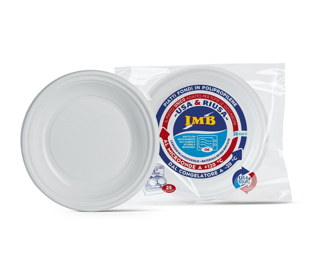 IMB PIATTI RIUTILIZZABILI/20PZ
