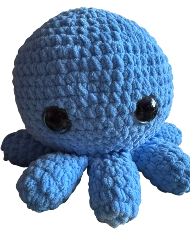 Large Handmade &amp; Crocheted Octopus Plushie