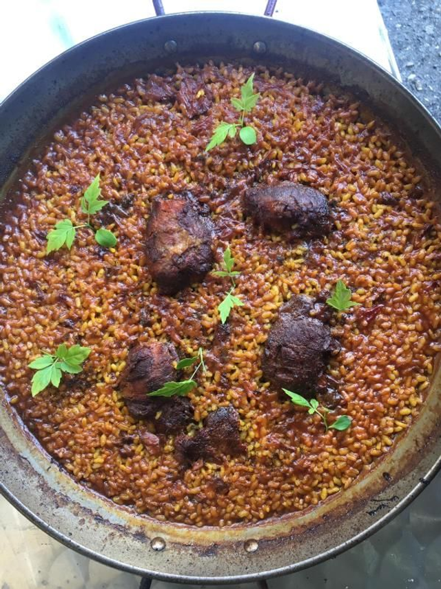 Arroz meloso Con Carrilleras