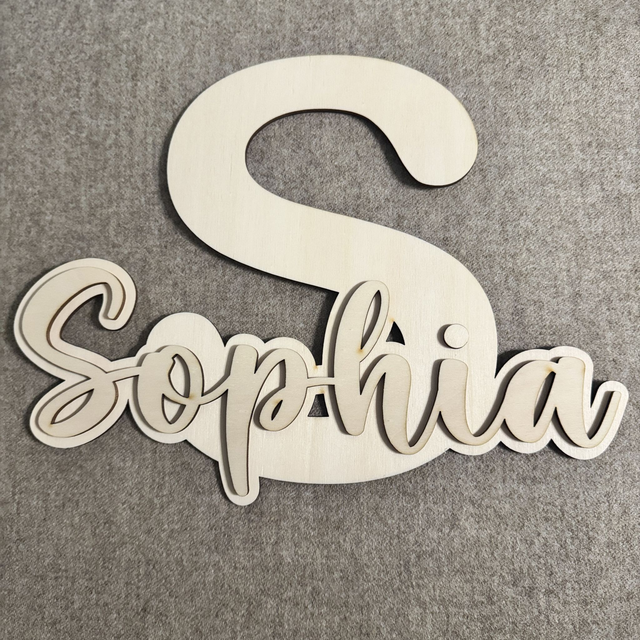 SOPHIA • 3D Holz-Schild