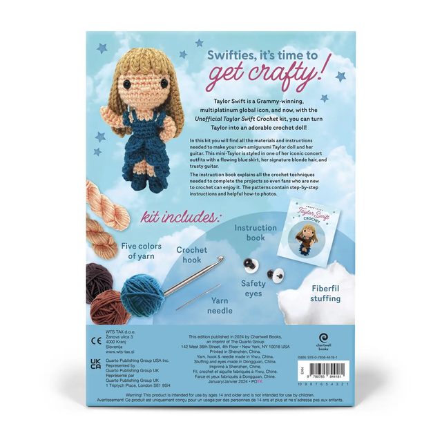 Unofficial Taylor Swift Book & Crochet Kit