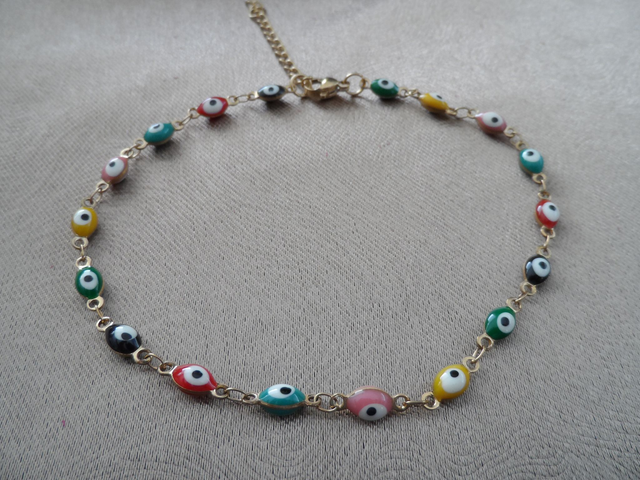 Bracelet de cheville "mauvais oeil"