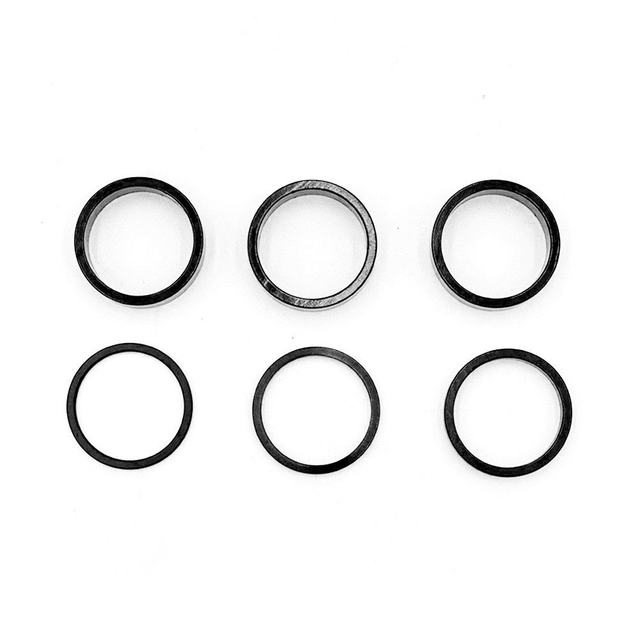 Bagues rehausse guidon rouge/or/bleu/noir x6 pcs