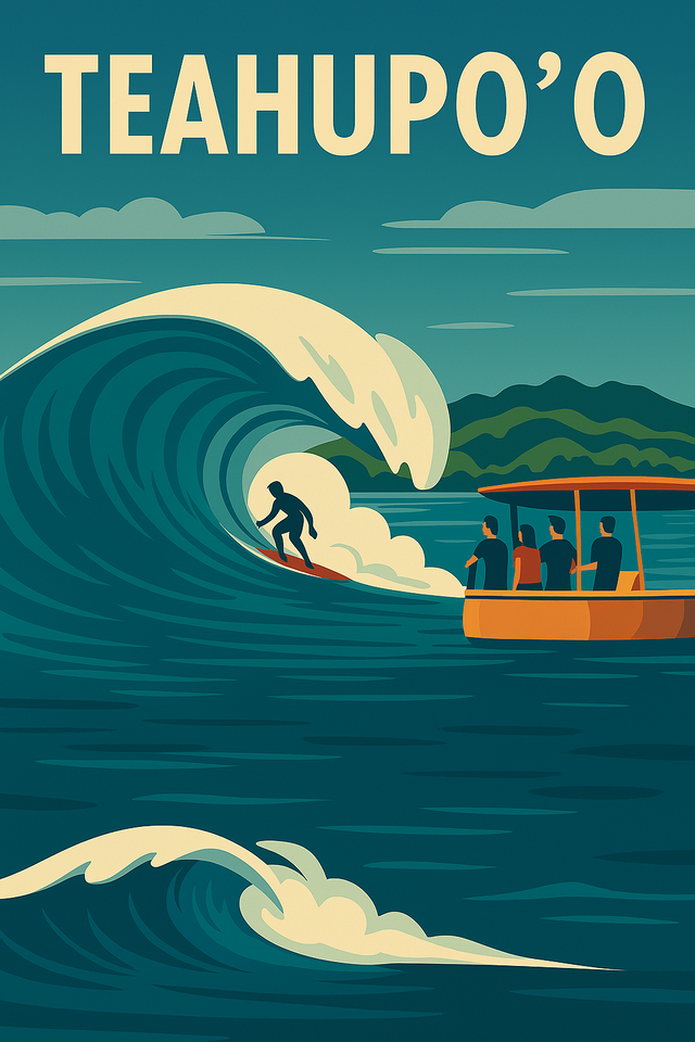 Affiche photo - Teahupo'o
