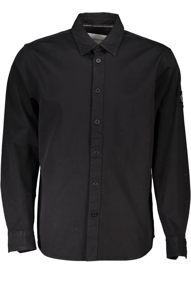 CALVIN KLEIN CAMICIA MANICHE LUNGHE UOMO NERO