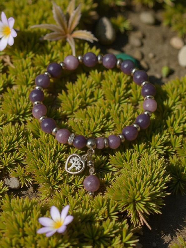 Bracelet Lépidolite  - Apaisement &amp; Sérénité