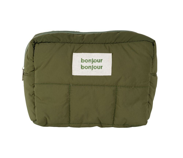 TROUSSE TOILETTE QUILTED VERT