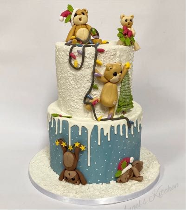 ADVENT Christmas cake decorating Teddy Bears