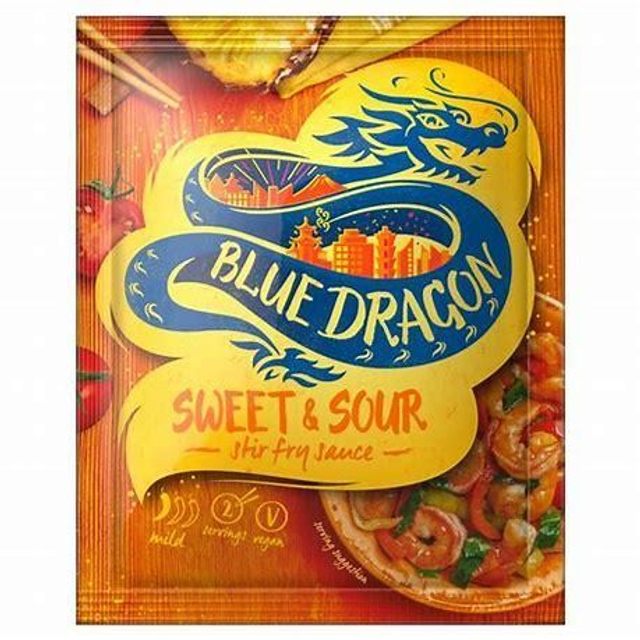 Blue dragon Sweet &amp; Sour Stir fry Sauce Vegetarian 120g