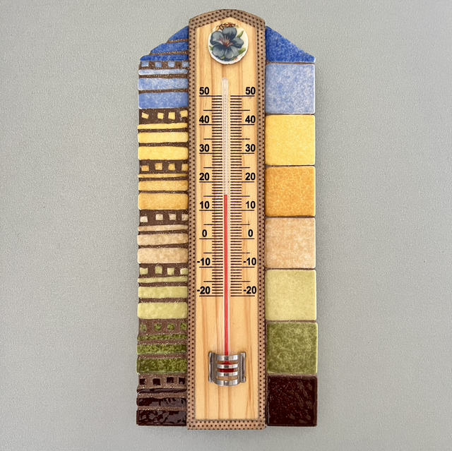Mosaïque - Thermomètre d’ambiance - Intérieur/Extérieur