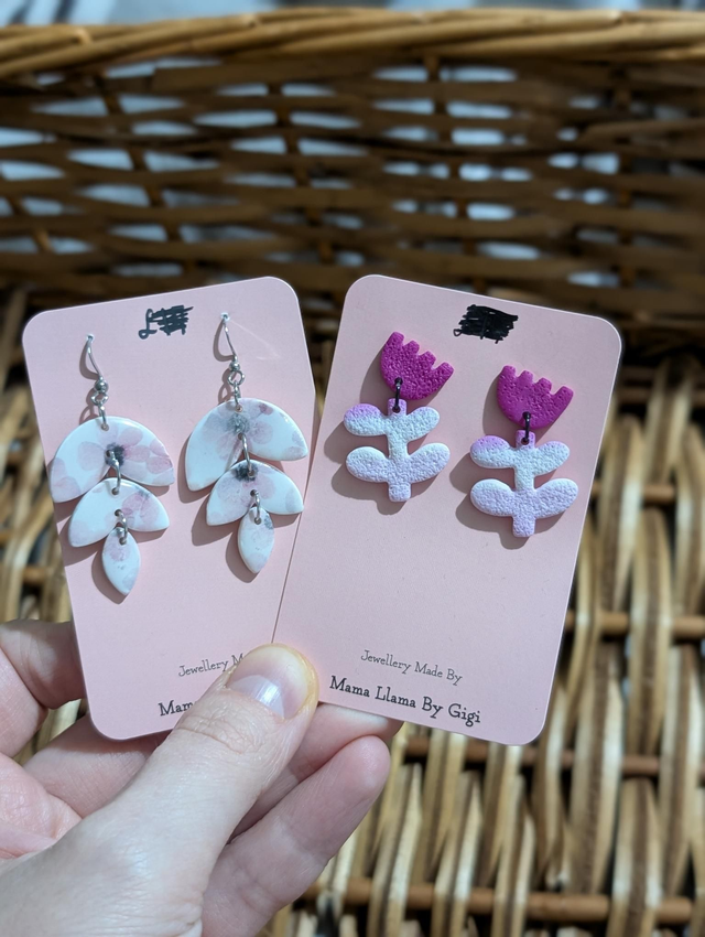 Polymer clay earrings  8