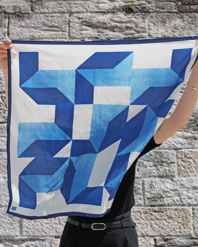 CARRE COTON - Cyanotype