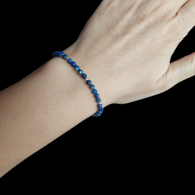 Bracelet Lapis-lazuli 4mm