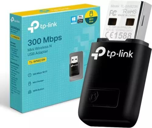 TP-Link Clé WiFi Puissante N300 Mbps, mini adaptateur USB wifi, dongle.