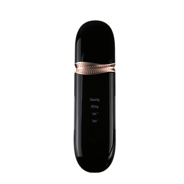 Ultrasonic Facial Skin Scrubber – Black