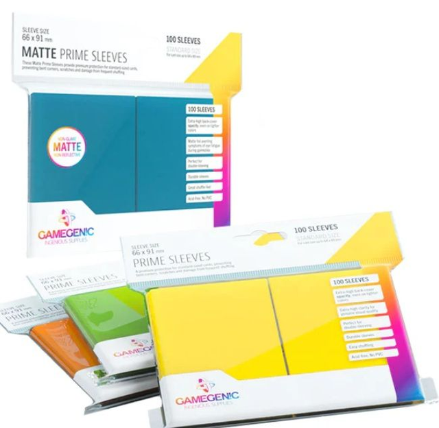 GAMEGENIC - Standard Size - 100 Prime Sleeves