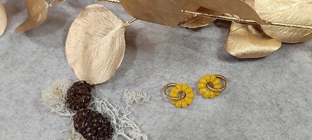 Lina - jaune paillettes