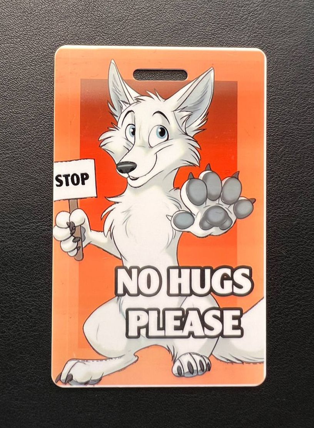 No Hugs / Social Distance Badge