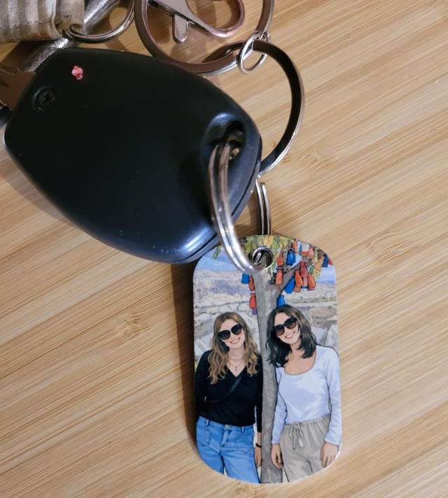 Plaque personnalisée avec photo , recto et verso