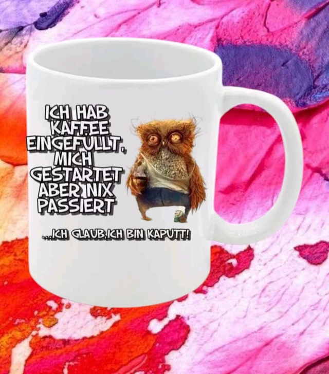 ICH HAB
KAFFEE
EINGEFÜLLT