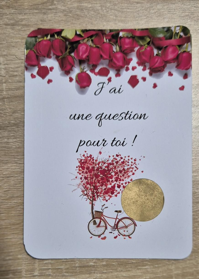 Carte à gratter : veux tu m'épouser ?